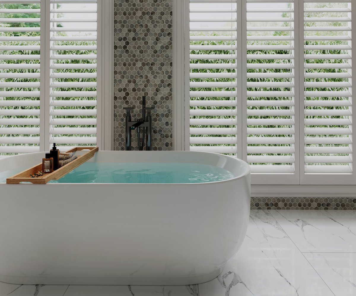 Elegant marble bathroom in a Greenwich Village Manhattan townhouse